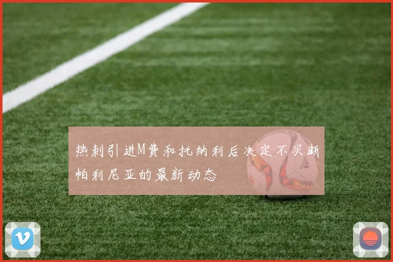 热刺引进M费和托纳利后决定不买断帕利尼亚的最新动态